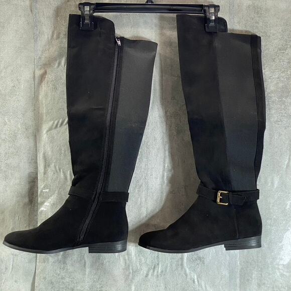 STYLE & CO Women's Black Kimmball Block-Heel Full Side-Zip Over-The-Knee Boots - Picture 2 of 11